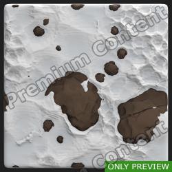 PBR Texture of Ground Snowy Stones #3